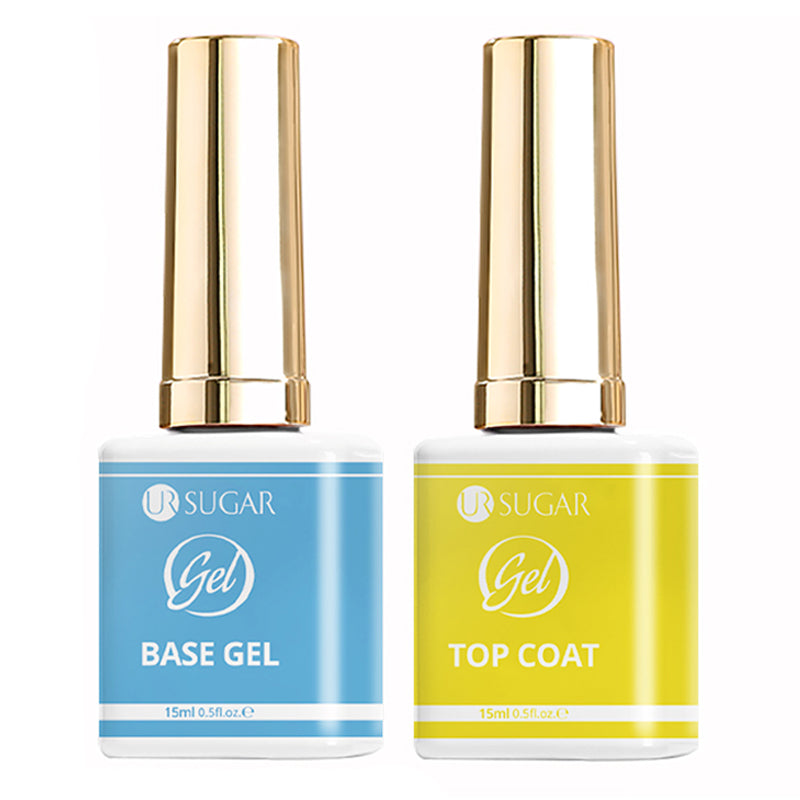2 Bottles Base Top Coat Set 15ml HEMA/TPO/TMPTA FREE