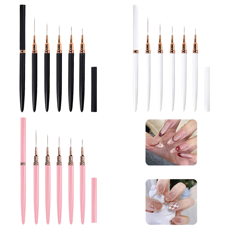 5pcs Liner Nail Brush Set