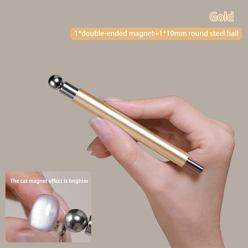Double Head Cat Magnet Stick Pink Gold Silver Tools & Accessories No Brand Gold