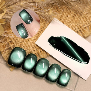 Glass Cat Magnetic Gel MY128 Only Green 10ml Gel Nail Polish BORN PRETTY