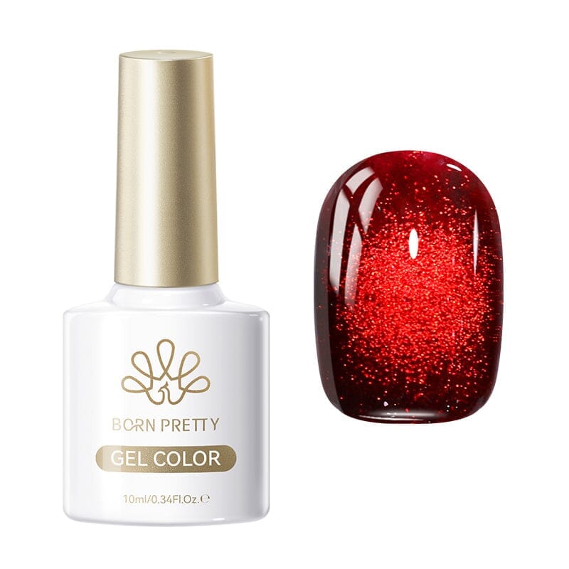Crystal Cat Magnetic Gel MY154 Red Spider Lily 10ml Gel Nail Polish BORN PRETTY
