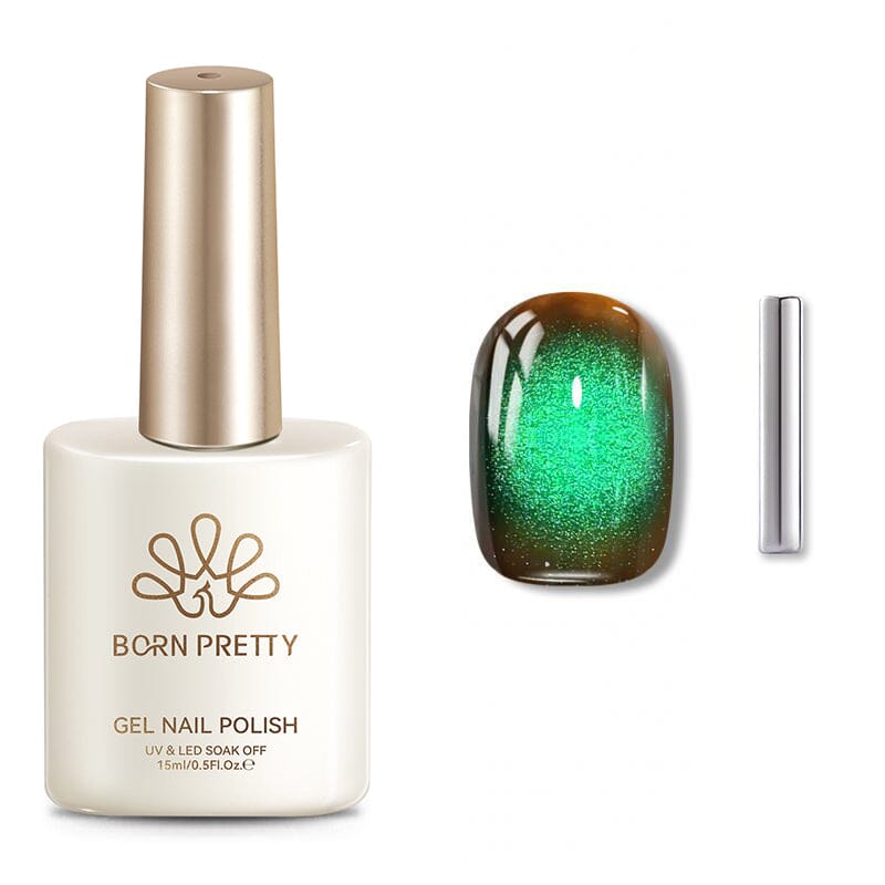 Colored Cat Magnetic Gel MY126 Mint Soda 15ml Gel Nail Polish BORN PRETTY