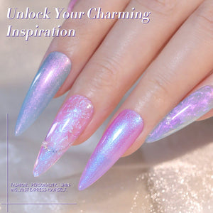 6 Colors HEMA/TPO FREE Shell Thread Nail Gel T09 Milky Planet 7ml Gel Nail Polish BORN PRETTY