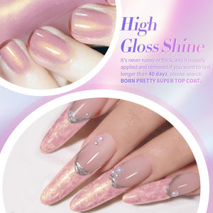 6 Colors HEMA/TPO FREE Shell Thread Nail Gel T09 Milky Planet 7ml Gel Nail Polish BORN PRETTY