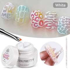 Poking Nail Gel 5ml Gel Nail Polish BORN PRETTY White