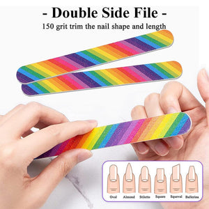Colorful Nail File 150/150 Tools & Accessories No Brand
