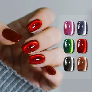 6 Colors HEMA/TPO FREE Crystal Cat Magnetic Gel M20 Frosty Ode 7ml Gel Nail Polish BORN PRETTY