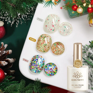 3 Colors Christmas Holiday Jelly Gel Polish 15ml Gel Nail Polish BORN PRETTY