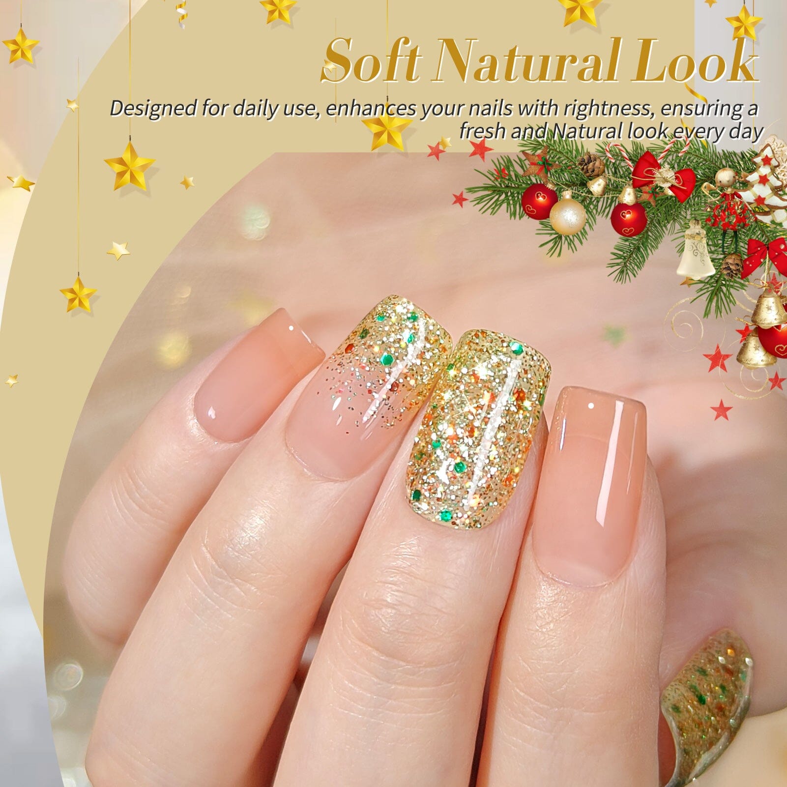 Jelly Gel Polish TS02 Jingle Bell 15ml Gel Nail Polish BORN PRETTY