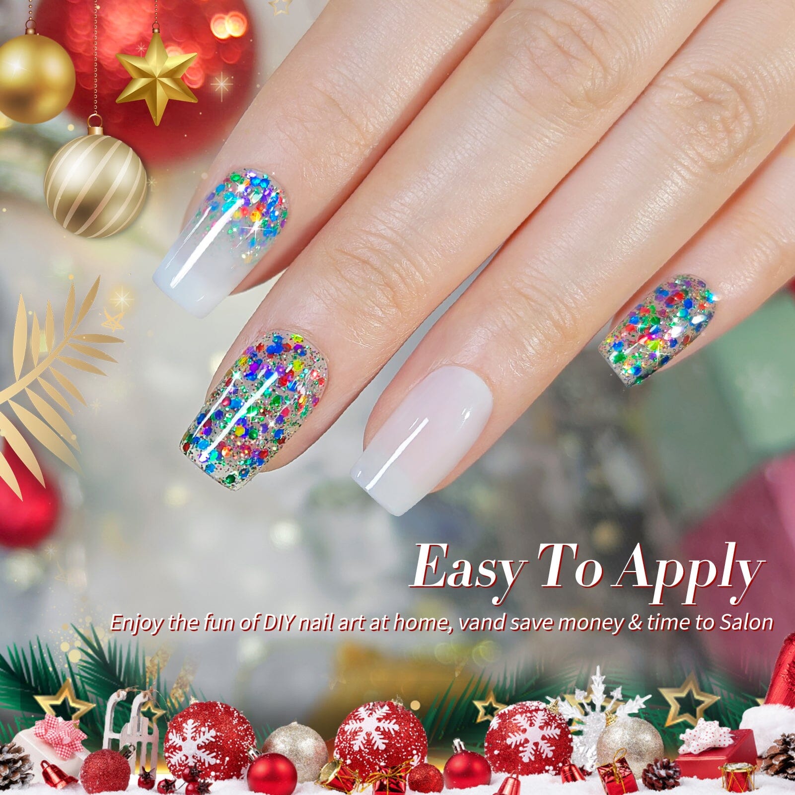 Jelly Gel Polish TS03 Christmas Wreath 15ml Gel Nail Polish BORN PRETTY