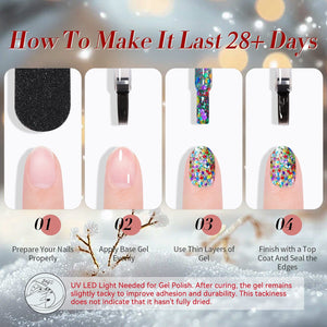 Jelly Gel Polish TS03 Christmas Wreath 15ml Gel Nail Polish BORN PRETTY