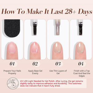 Jelly Gel Polish TS13 Almond Glow 15ml HEMA/TPO FREE Gel Nail Polish BORN PRETTY