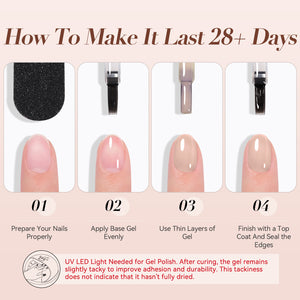 Jelly Gel Polish TS13 Almond Glow 15ml HEMA/TPO FREE Gel Nail Polish BORN PRETTY