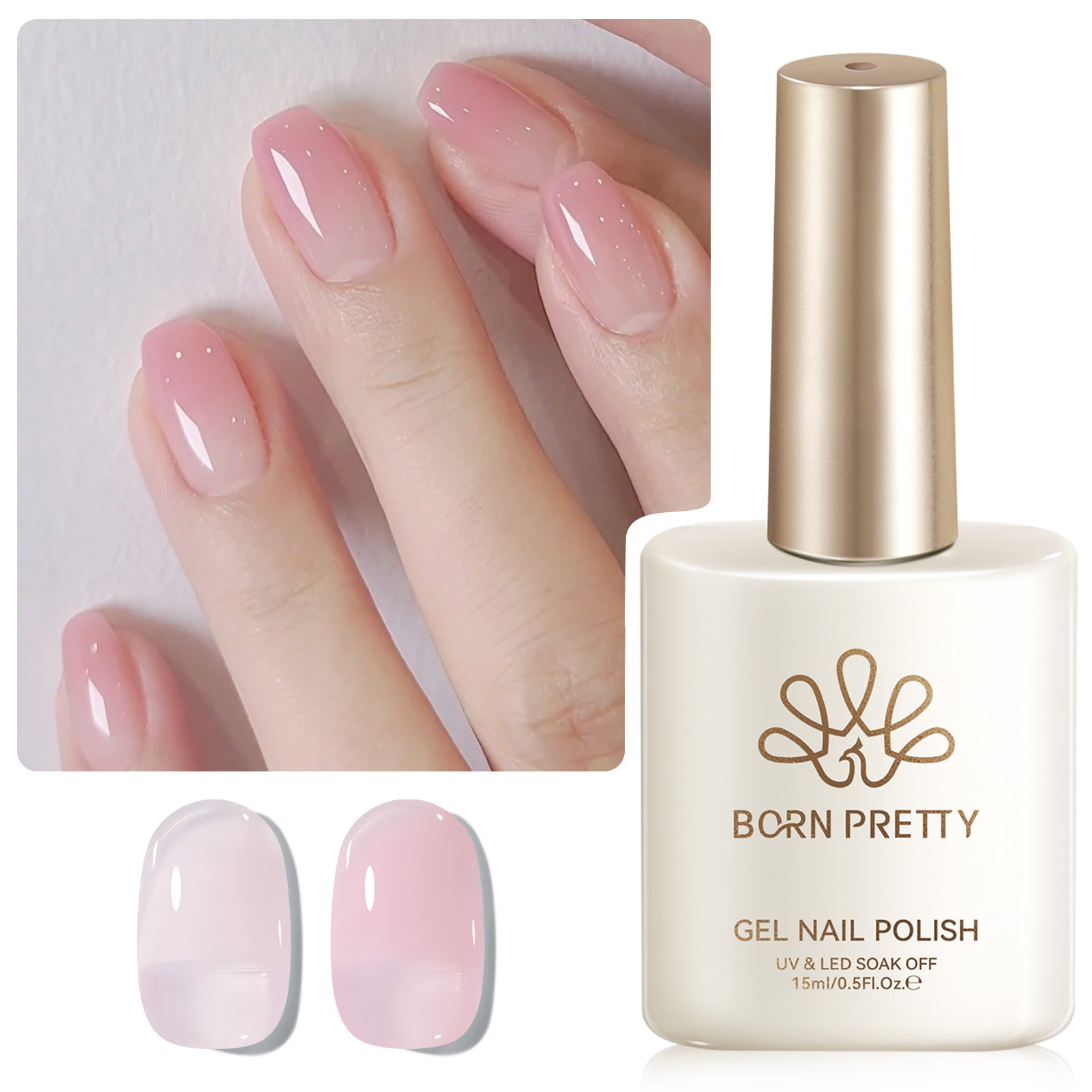 Jelly Gel Polish TS16 Blush Cream 15ml HEMA/TPO FREE