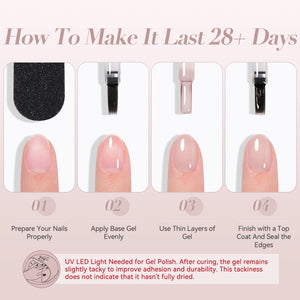 Jelly Gel Polish TS18 Rosewater 15ml HEMA/TPO FREE Gel Nail Polish BORN PRETTY