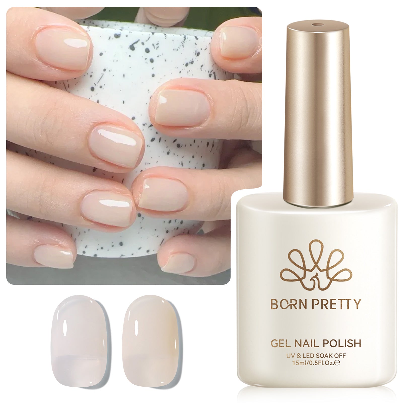 Jelly Gel Polish TS19 Pink Whisper 15ml HEMA/TPO FREE