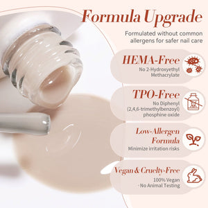 Jelly Gel Polish TS19 Pink Whisper 15ml HEMA/TPO FREE Gel Nail Polish BORN PRETTY