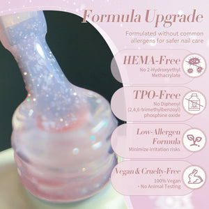 Jelly Gel Polish TS20 Blossom Flurry 15ml HEMA/TPO FREE Gel Nail Polish BORN PRETTY