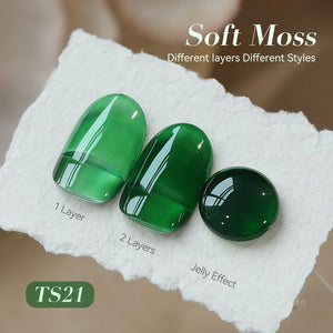 Jelly Gel Polish TS21 Soft Moss 15ml HEMA/TPO FREE Gel Nail Polish BORN PRETTY