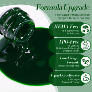 Jelly Gel Polish TS21 Soft Moss 15ml HEMA/TPO FREE Gel Nail Polish BORN PRETTY