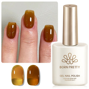 Jelly Gel Polish TS22 Caramel Mist 15ml HEMA/TPO FREE Gel Nail Polish BORN PRETTY