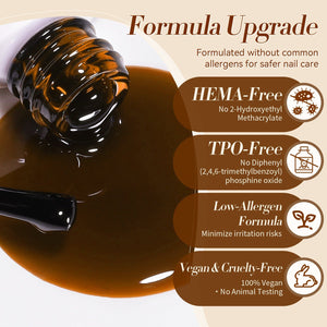 Jelly Gel Polish TS22 Caramel Mist 15ml HEMA/TPO FREE Gel Nail Polish BORN PRETTY