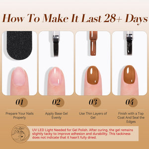 Jelly Gel Polish TS22 Caramel Mist 15ml HEMA/TPO FREE Gel Nail Polish BORN PRETTY