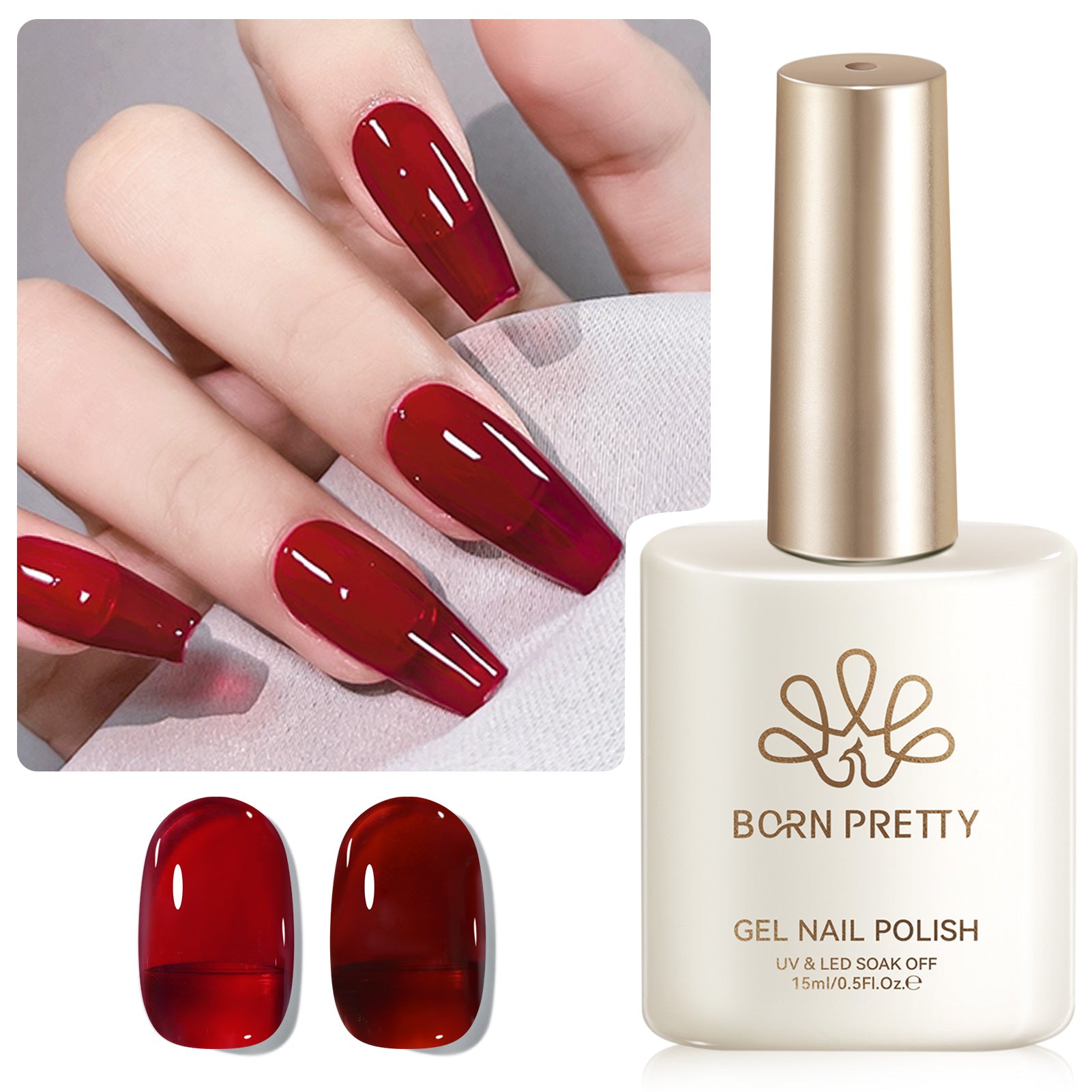 Jelly Gel Polish TS23 Flamingo Glow 15ml HEMA/TPO FREE