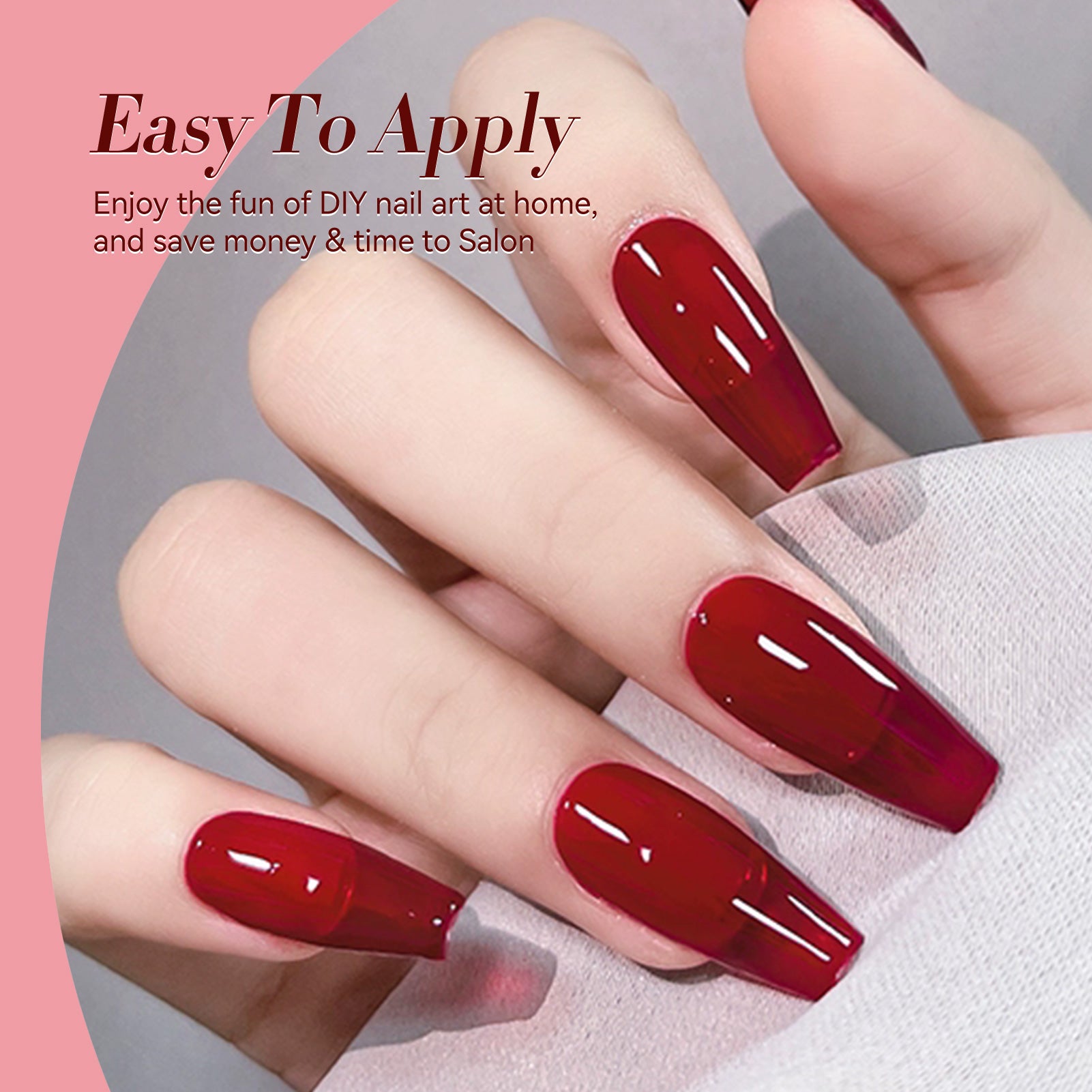 Jelly Gel Polish TS23 Flamingo Glow 15ml HEMA/TPO FREE