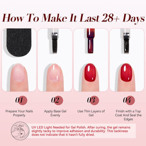 Jelly Gel Polish TS23 Flamingo Glow 15ml HEMA/TPO FREE Gel Nail Polish BORN PRETTY