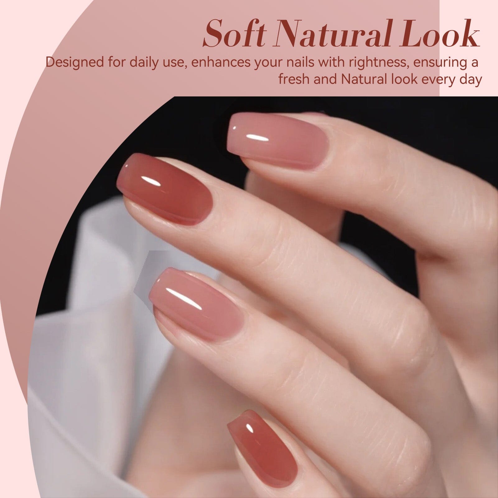 Jelly Gel Polish TS26 Smoky Rose 15ml HEMA/TPO FREE Gel Nail Polish BORN PRETTY