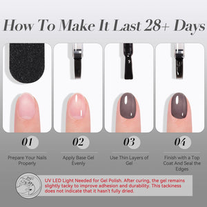 Jelly Gel Polish TS27 Black Aura 15ml HEMA/TPO FREE Gel Nail Polish BORN PRETTY