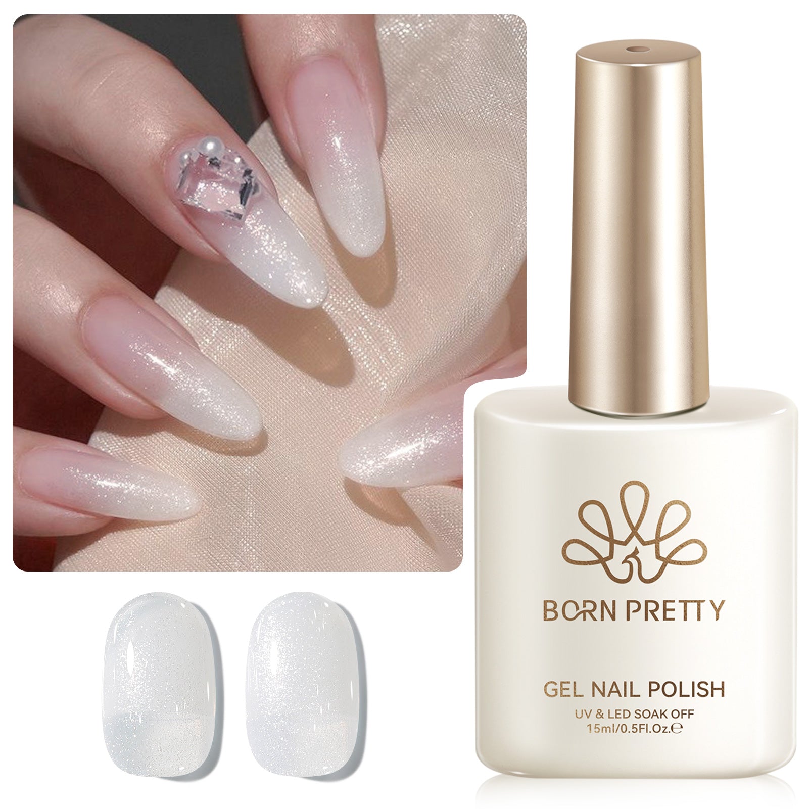 Jelly Gel Polish TS05 Moonlight Milk 15ml HEMA/TPO FREE