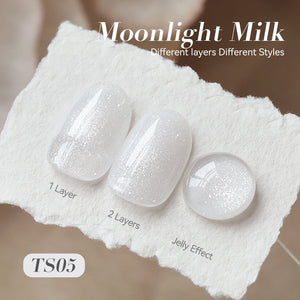 Jelly Gel Polish TS05 Moonlight Milk 15ml HEMA/TPO FREE Gel Nail Polish BORN PRETTY