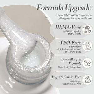 Jelly Gel Polish TS05 Moonlight Milk 15ml HEMA/TPO FREE Gel Nail Polish BORN PRETTY