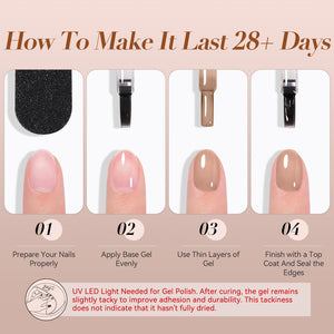 Jelly Gel Polish TS08 Mocha Veil 15ml HEMA/TPO FREE Gel Nail Polish BORN PRETTY