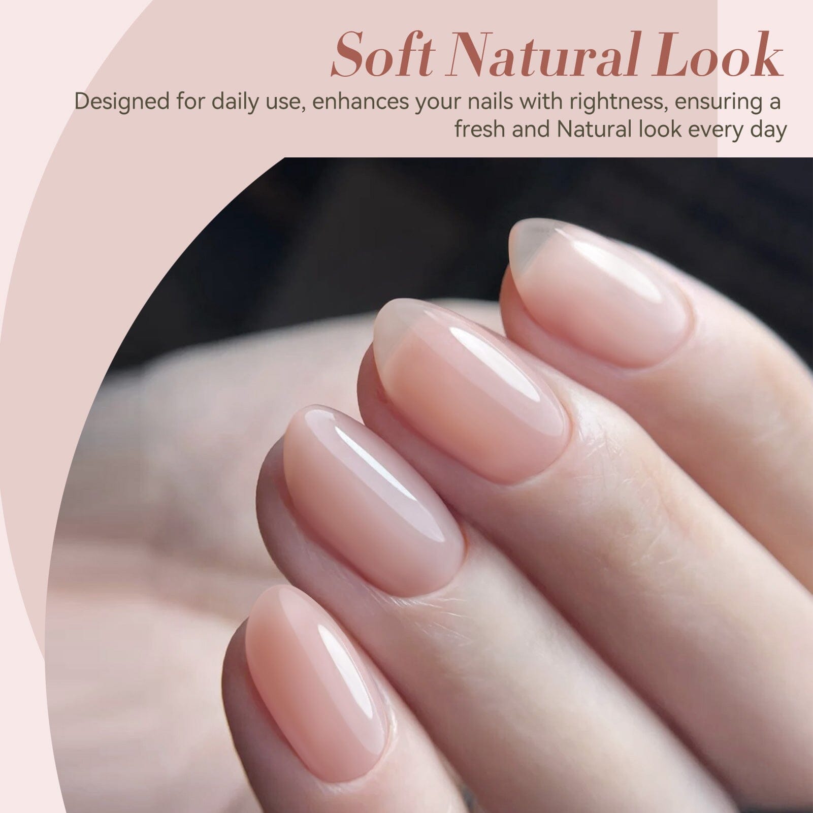 Jelly Gel Polish TS09 Muted Blush 15ml HEMA/TPO FREE Gel Nail Polish BORN PRETTY