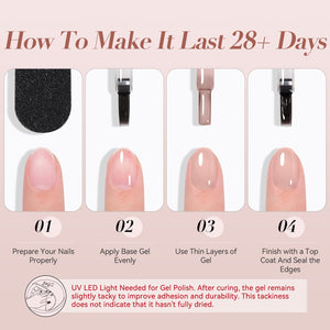 Jelly Gel Polish TS09 Muted Blush 15ml HEMA/TPO FREE Gel Nail Polish BORN PRETTY