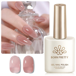 Jelly Gel Polish TS10 Rosewood 15ml HEMA/TPO FREE Gel Nail Polish BORN PRETTY