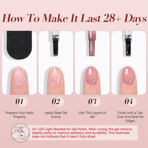 Jelly Gel Polish TS10 Rosewood 15ml HEMA/TPO FREE Gel Nail Polish BORN PRETTY