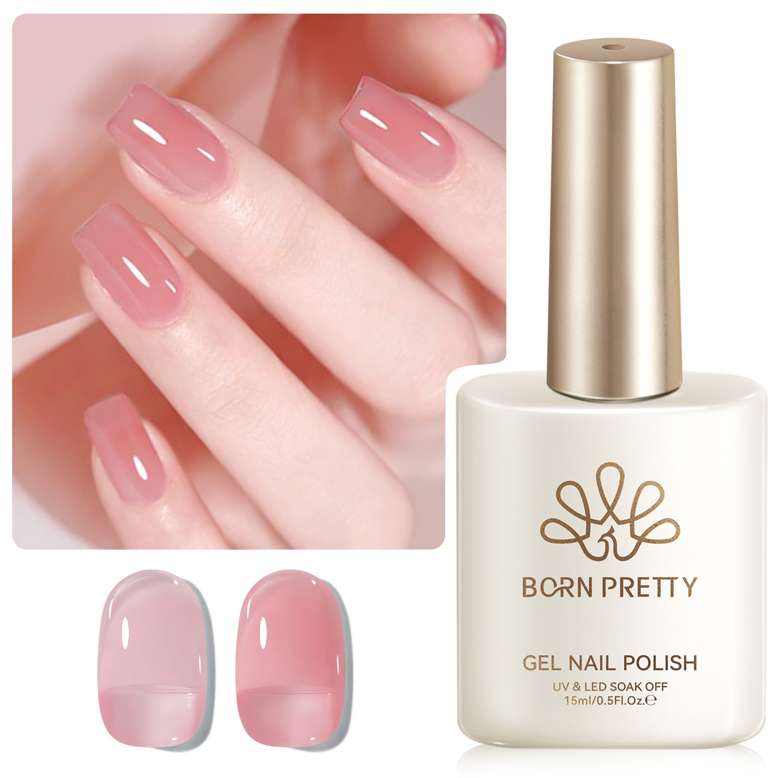 Jelly Gel Polish TS11 Soft Petal 15ml HEMA/TPO FREE