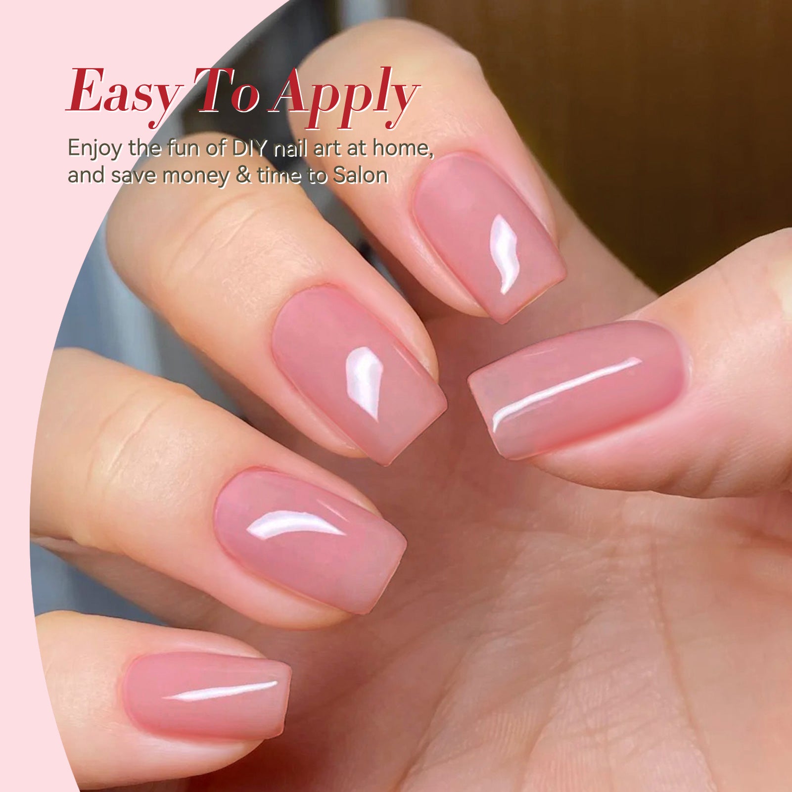 Jelly Gel Polish TS11 Soft Petal 15ml HEMA/TPO FREE