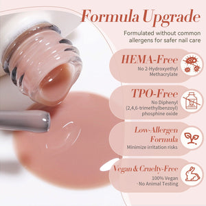 Jelly Gel Polish TS12 Sweet Rose 15ml HEMA/TPO FREE Gel Nail Polish BORN PRETTY