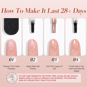 Jelly Gel Polish TS12 Sweet Rose 15ml HEMA/TPO FREE Gel Nail Polish BORN PRETTY