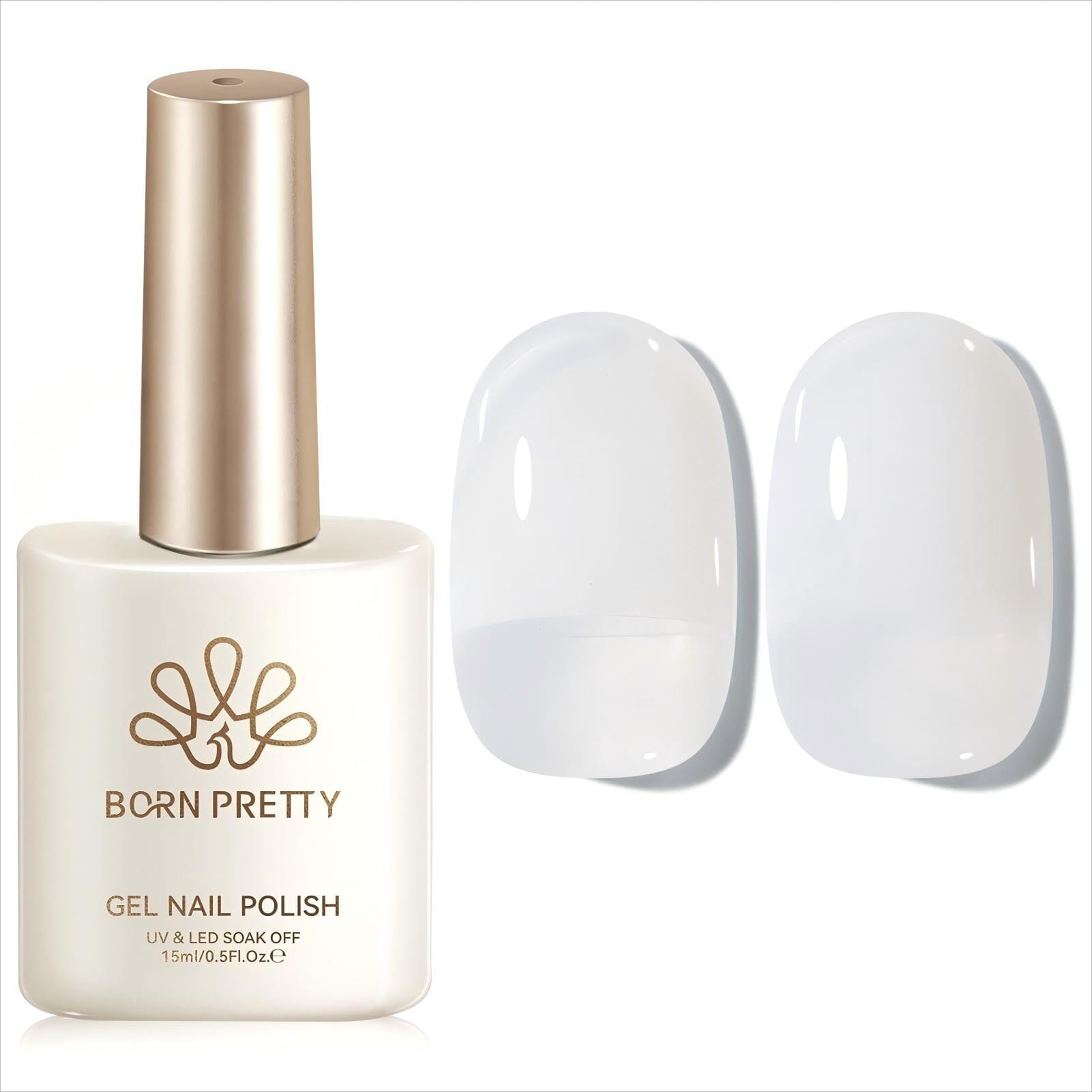 Jelly Gel Polish TS04 Milky White 15ml Gel Nail Polish BORN PRETTY