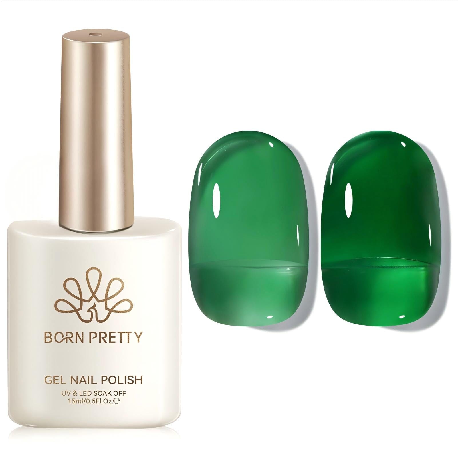 Jelly Gel Polish TS21 Soft Moss 15ml Gel Nail Polish BORN PRETTY