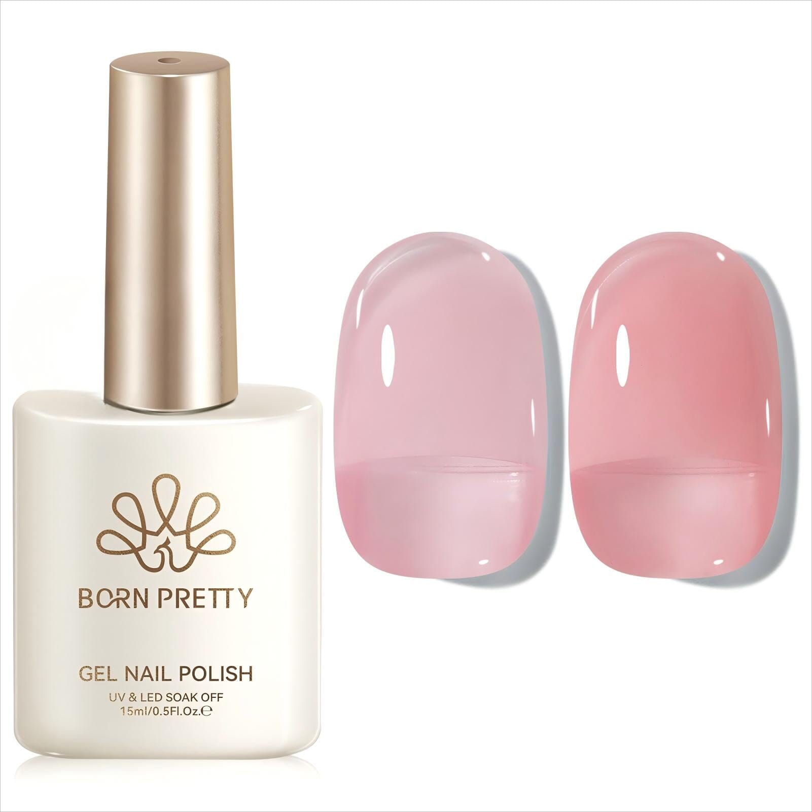 Jelly Gel Polish TS11 Soft Petal 15ml Gel Nail Polish BORN PRETTY