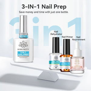 3 in 1 Nail Prep 15ml Gel Nail Polish BORN PRETTY