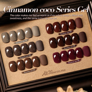 6 Colors HEMA/TPO FREE Gel Polish Set S22 Cinnamon Coco 7ml Gel Nail Polish BORN PRETTY