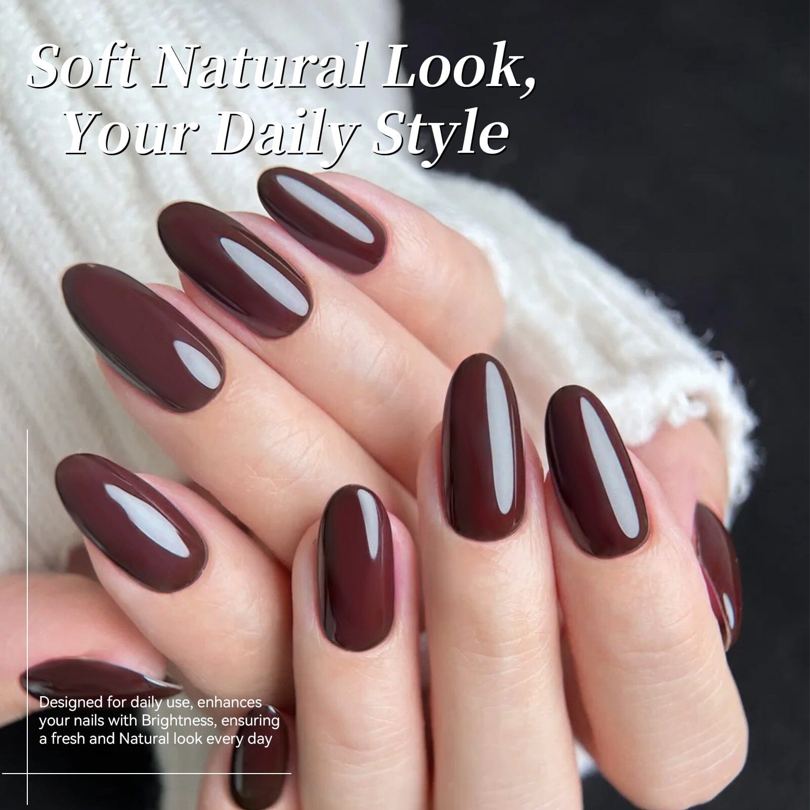 Color Nail Gel SJ11 Dark Cherry 15ml HEMA/TPO FREE Gel Nail Polish BORN PRETTY